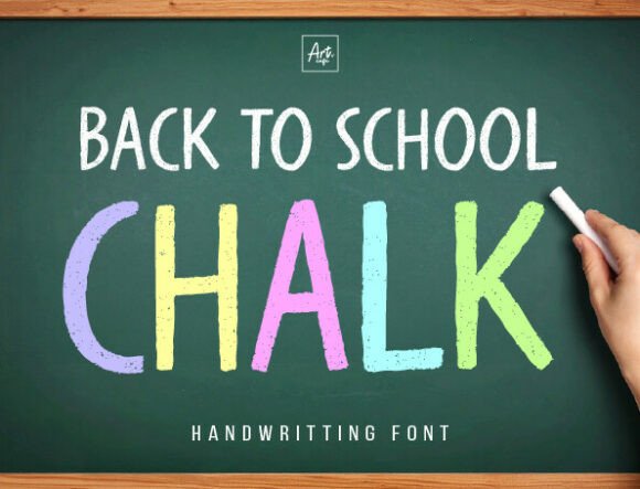 Back to School Chalk: A Playful Typeface for Editorial Design