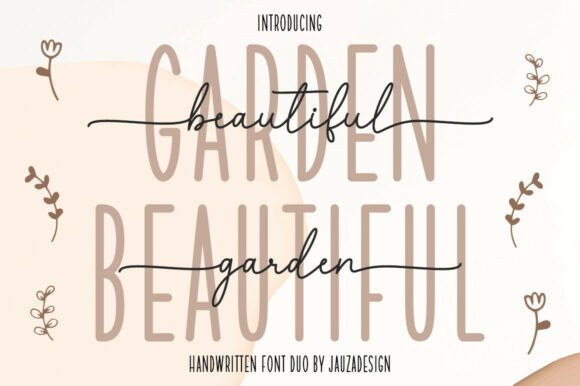 Beautifulgarden: Elevate Brand Identity with Graceful Handwritten Typography