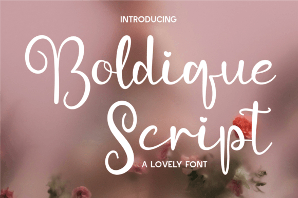 Boldique Script: A Lovely and Playful Script Font for Branding