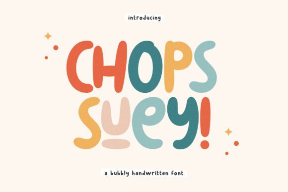 Chops Suey Typeface: A Playful Handwritten Font for Makers