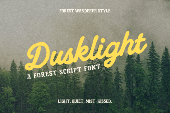 Dusklight: A Retro Script Font for Authentic Brand Identity