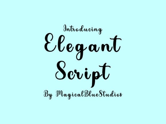 Elegant Script: A Typeface for Refined Handmade Branding