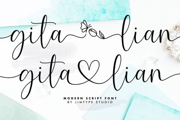 Gita Lian Font: Elevating Wedding and Lifestyle Campaigns with Elegant Script