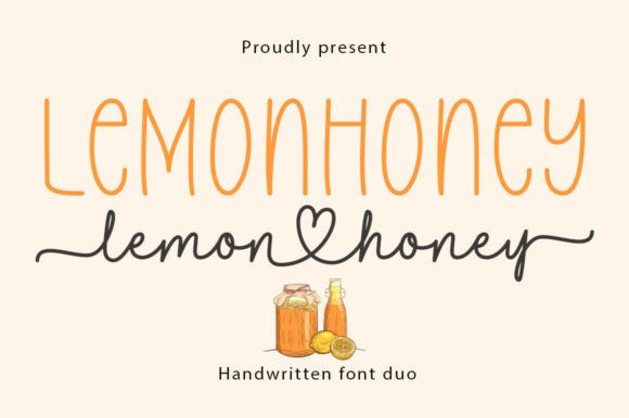 Lemonhoney Duo: The Handwritten Font Duo for Scroll-Stopping Visuals