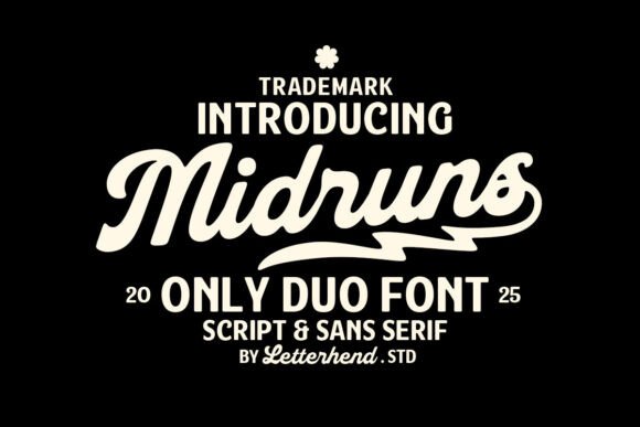 Midruns: The Vintage-Modern Typeface for Polished Branding
