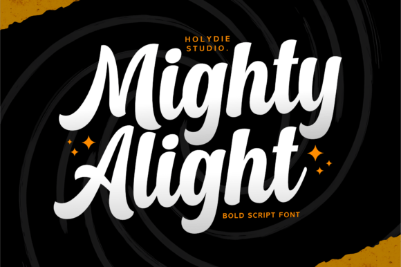 Mighty Alight: A Bold Script Font for Strong Brand Identity
