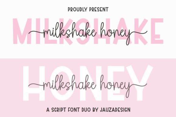 Milkshakehoney: A Graceful Handwritten Font Duo for Modern Branding