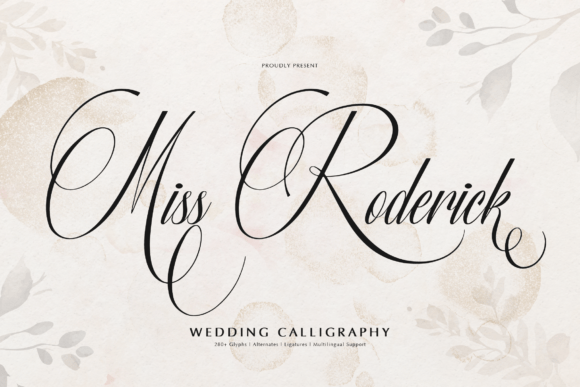 Miss Roderick: A Sophisticated Script Font for Elegant Branding