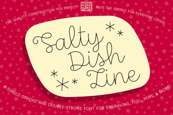 Salty Dish Line Font Review: A Handwritten Script for Brand Identity