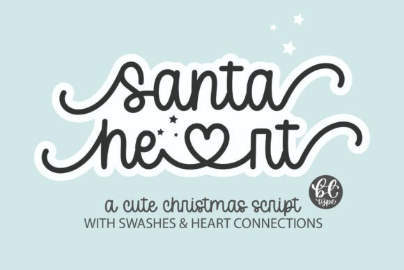 Santaheart: A Playful Script Font for Festive Web Design