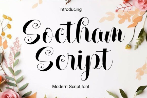 Soetham Script: A Modern Typeface for Elegant Web Design