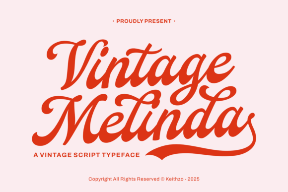 Vintage Melinda: The Script Font for Timeless Brand Identity