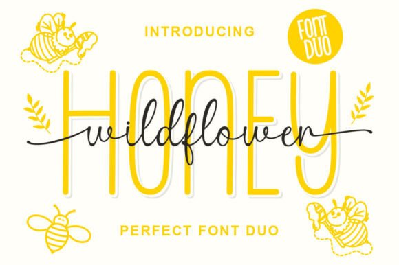 Wild Flower Honey Duo: A Refined Script Font for Editorial Design